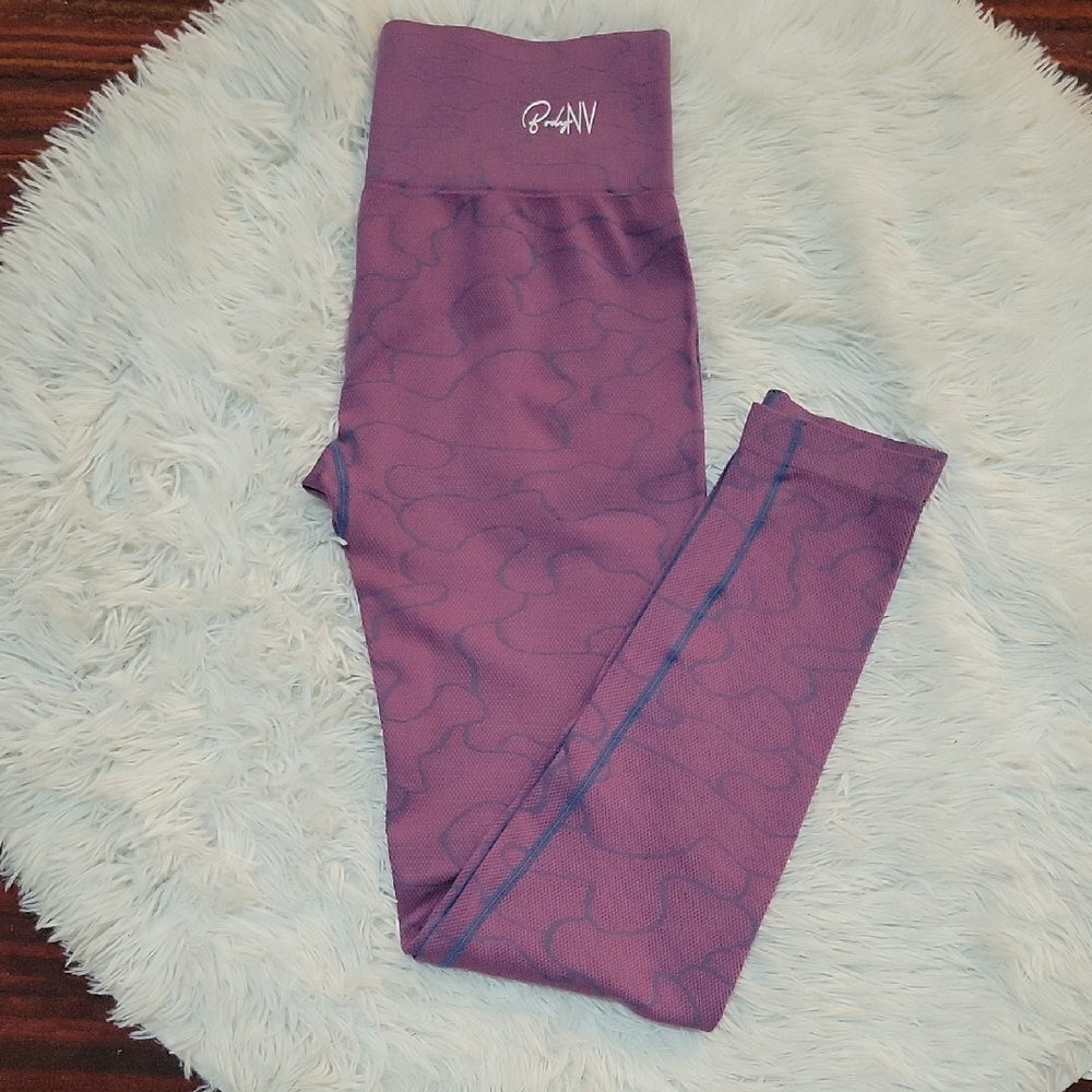 Purple High-Waisted Leggings